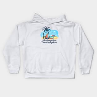 Digital Nomad Life Kids Hoodie